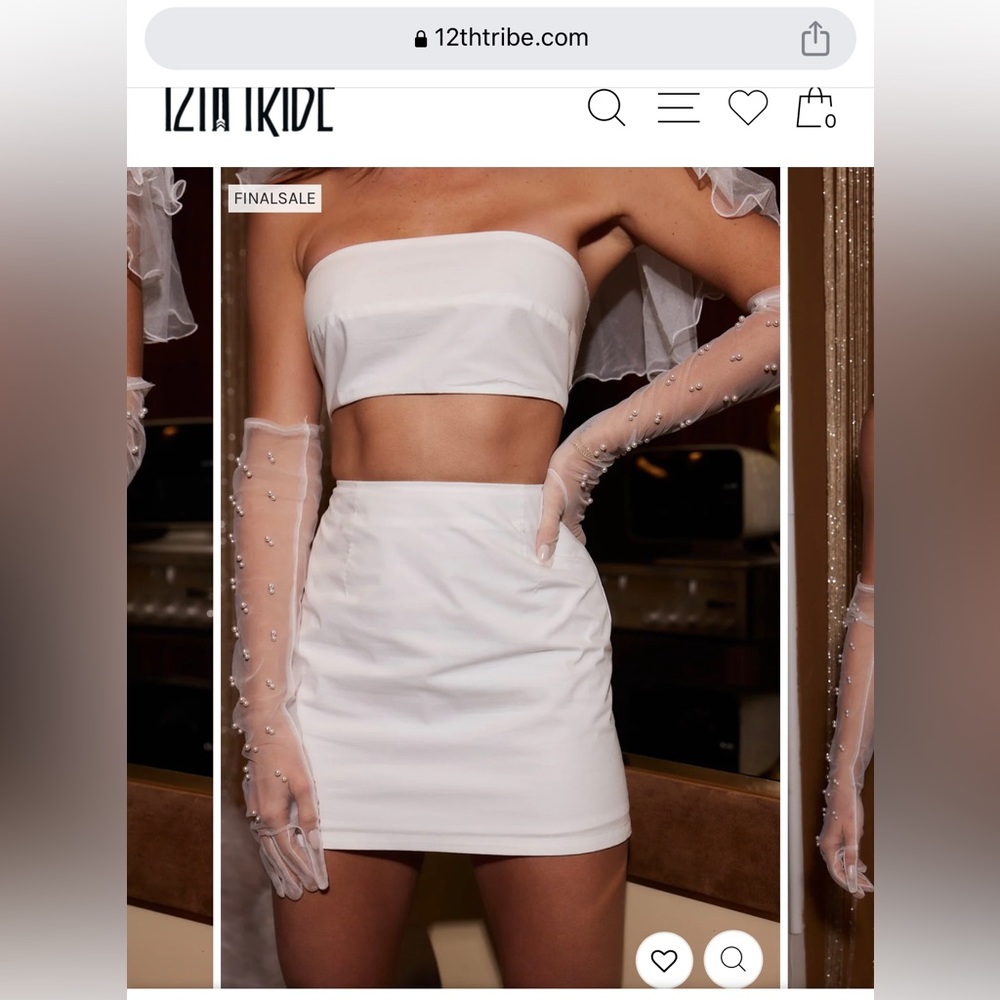 12th Tribe white skirt